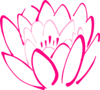 12 Petal Pink Lotus Clip Art