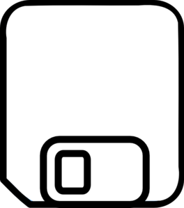 Plain Floppy Disk (save) Clip Art