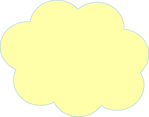 Yellow Cloud Clip Art at Clker.com - vector clip art online, royalty