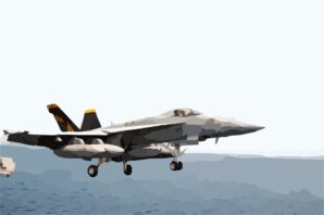 An F/a-18e Super Hornet Configured In The Mission Tanker Role Clears The Flight Deck During Combat Flight Operations Aboard Uss Abraham Lincoln (cvn 72) Clip Art