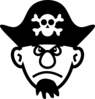 Angry Young Pirate Clip Art