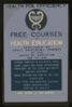 Health For Efficiency Free Courses In Health Education Sponsored By Adult Education Project Of The Board Of Education And The Wpa. Clip Art