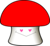 Lovestruck Mushroom Clip Art