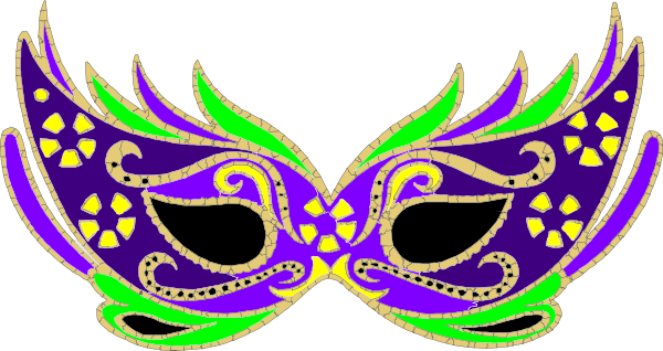 Purple Masquerade Mask - Fnc Clip Art at Clker.com - vector clip art