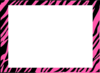 Pink And White Zebra Print Background Clip Art