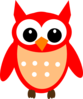 Red Hoot Owl Clip Art
