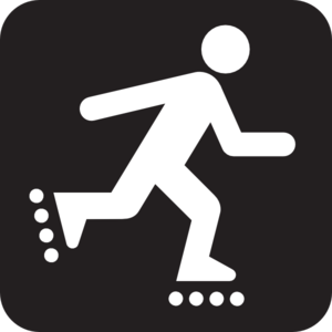 Inline Skating Icon Clip Art