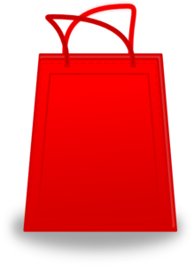 Red Shopping Bag Clip Art