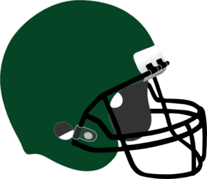 Dark Green Football Helmet Clip Art