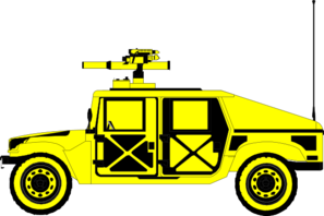 Yellow Hummer Clip Art