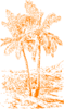 Orange Palm Tree Clip Art