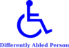 Light Pink Handicapped Symbol Clip Art