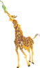 Giraffe Eating Clip Art