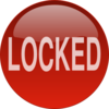 Locked Button Clip Art