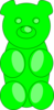 Green Gummy Bear Clip Art