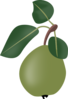 Stew Pear With Leafs Clip Art