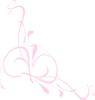 Pink Floral Swirl Clip Art