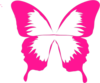 Butterfly Pink 15 Clip Art