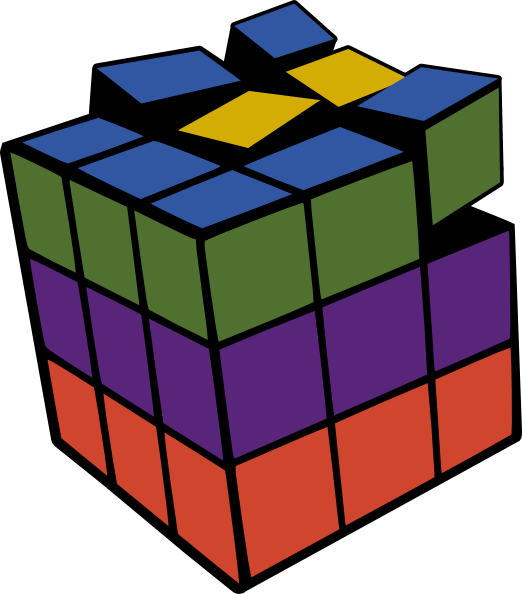 Download Rubiks Cube 3d Colored Clip Art at Clker.com - vector clip ...