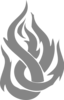 Light Gray Flame Clip Art