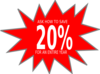 20% Off Clip Art