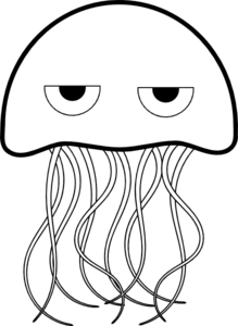 Cartoon Jellyfish Clip Art at Clker.com - vector clip art online