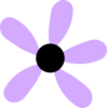 Lilac Flower Five Clip Art