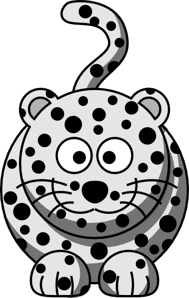 Cartoon Snow Leopard Clip Art at Clker.com - vector clip art online