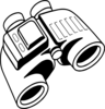 Enlarged Binoculars Clip Art