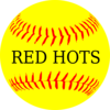 Yellow Softball Red Hots Clip Art