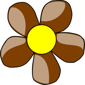 Brown Daisy Clip Art