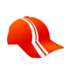 Cap With Racing Stripes Clip Art