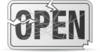 Broken Open Sign Clip Art