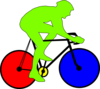 Colourful Cycle  Clip Art