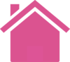 Pink House Clip Art