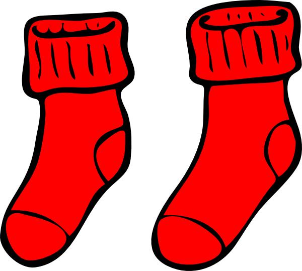 Red Socks Clip Art at Clker.com - vector clip art online, royalty free ...
