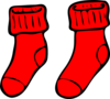 Red Socks Clip Art