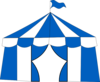 Blue Circus Tent Clip Art