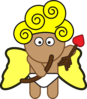 Yellow Cupid Clip Art