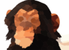 Reference Chimp Baby Head Large Clip Art