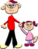 Daddy And Me Clip Art