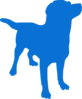 Blue Lab Silo Clip Art