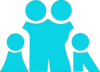 Sky Blue Family Clip Art