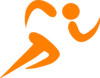 Runner Orange Clip Art