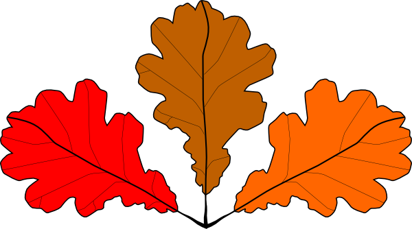 Download 3 Oak Leaves Clip Art at Clker.com - vector clip art ...