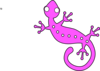 Pink Gecko Clip Art