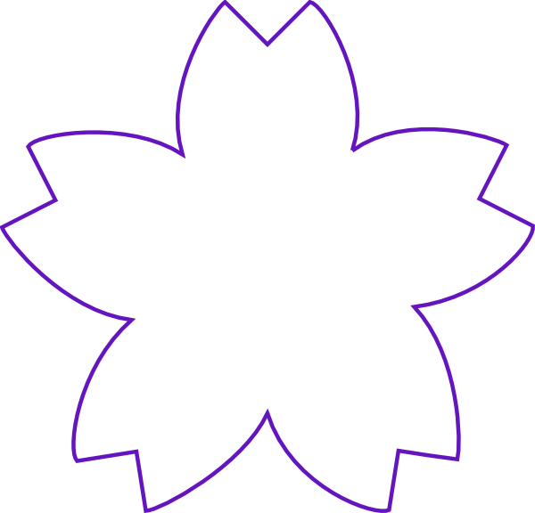Flower Shape Purple Clip Art at Clker.com - vector clip art online