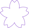 Flower Shape Purple Clip Art