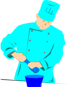 Blue Chef Clip Art