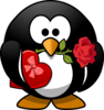 Valentine Penguin Clip Art
